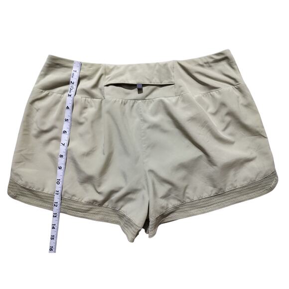 Nike womens Dri-fit running olive green mesh shorts size L - Picture 9 of 12